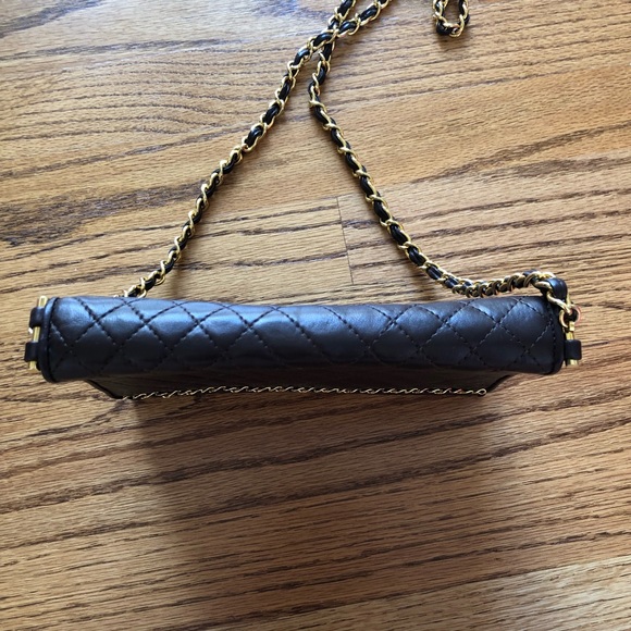 SISO Vintage Brown Quilted Leather Shoulder Bag - Picture 8 of 15